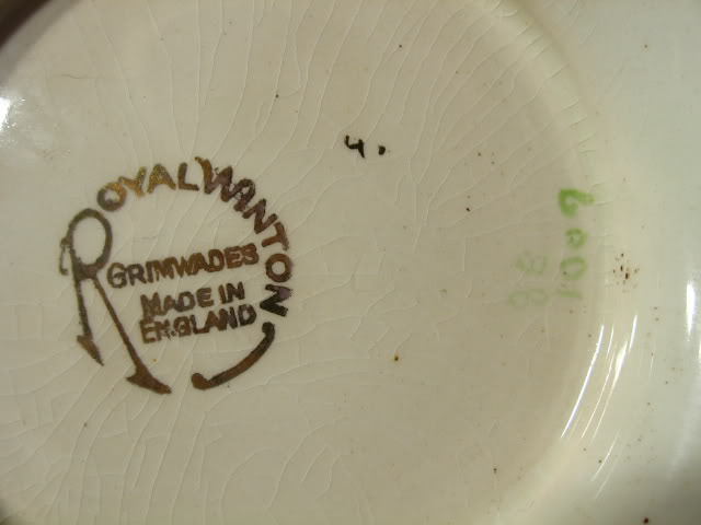 Royal Winton Green Primrose Footed Compote Royal Winton Green Primrose Footed Compote