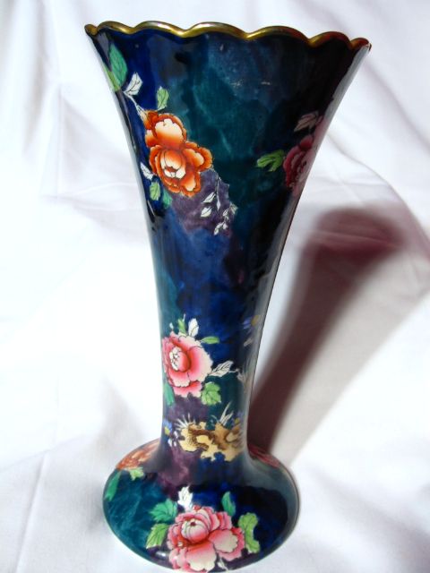 S Hancock & Sons Rockery And Pheasant Corona Ware Vase S Hancock & Sons Rockery And Pheasant Corona Ware Vase