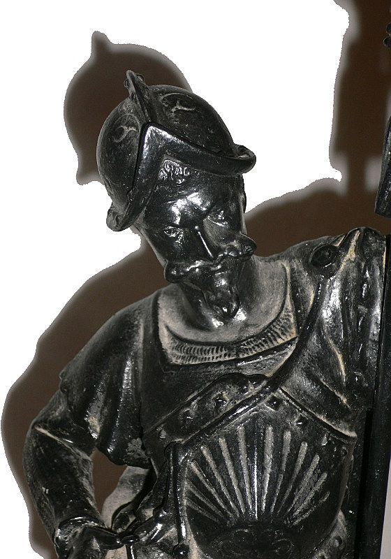 Incredible Antique Figural Gas Lamp, 1870’s from preservationstation on