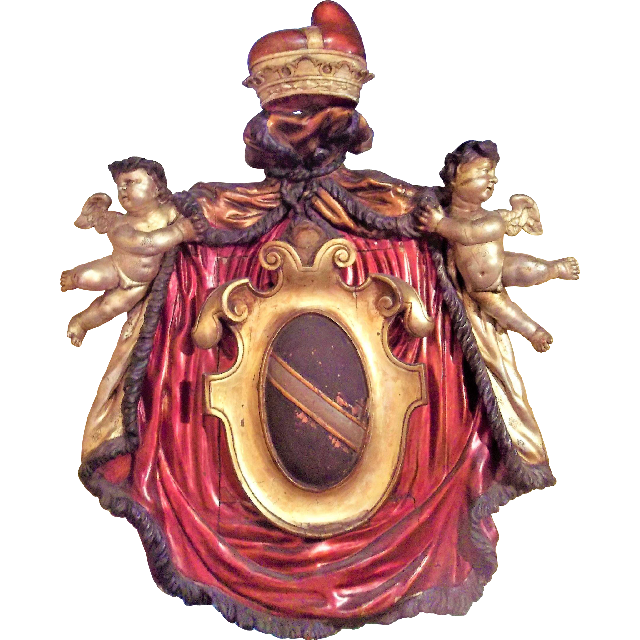 Armorial,a carved and gilded Venetian plaque Armorial,a carved and gilded Venetian plaque