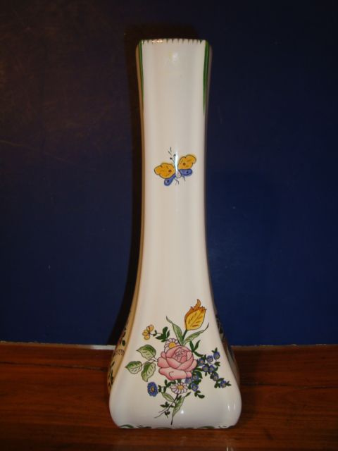 French vase signed by artist Renoleau French vase signed by artist Renoleau