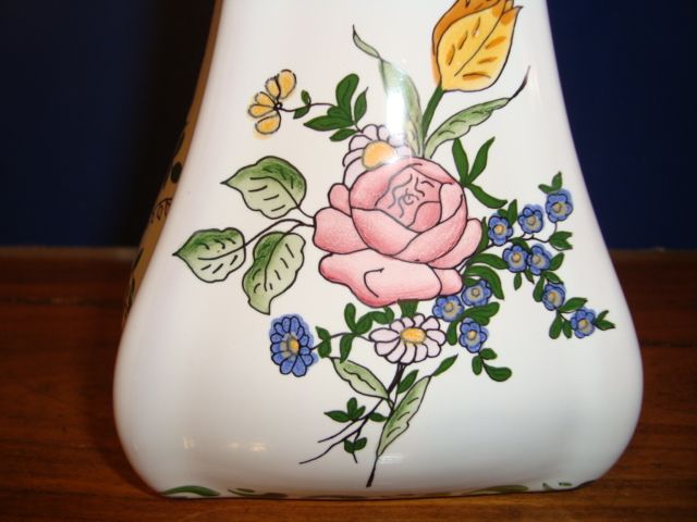 French vase signed by artist Renoleau French vase signed by artist Renoleau