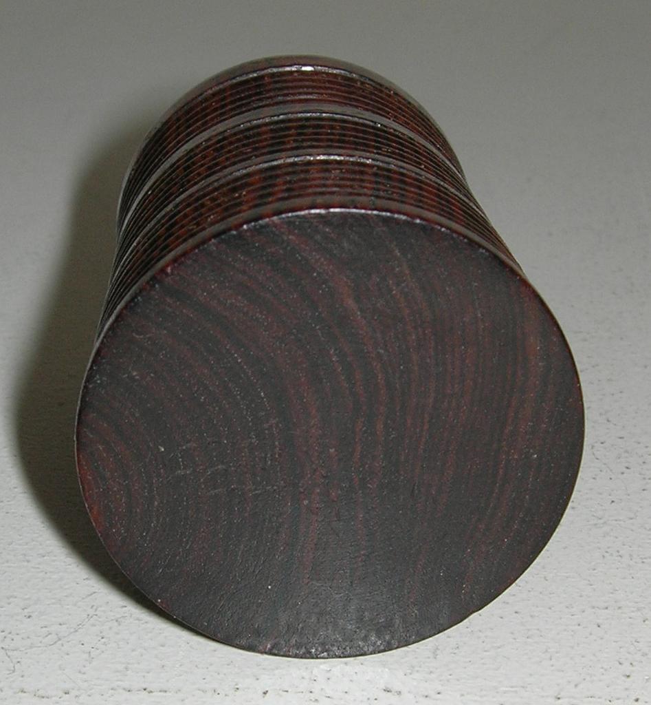 Rare Antique Rosewood and Tunbridge Ware Travel Inkwell Rare Antique Rosewood and Tunbridge Ware Travel Inkwell