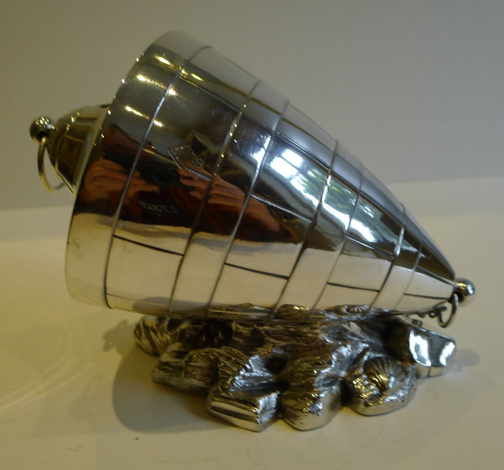 Rare Antique English Spoon Warmer - Marine Buoy - Registration Mark For 1868 Rare Antique English Spoon Warmer - Marine Buoy - Registration Mark For 1868