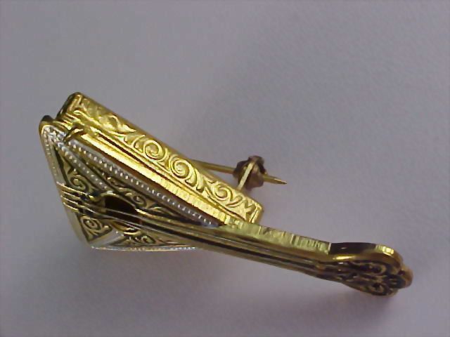 Unique Damascene MANDOLIN (Spain) Dimensional Brooch Unique Damascene MANDOLIN (Spain) Dimensional Brooch