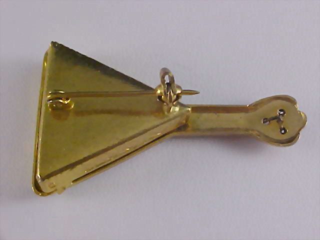Unique Damascene MANDOLIN (Spain) Dimensional Brooch Unique Damascene MANDOLIN (Spain) Dimensional Brooch