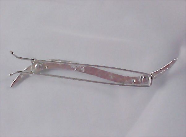 Art Deco - Diamante Silver Rhodium Plated Barrette Art Deco - Diamante Silver Rhodium Plated Barrette