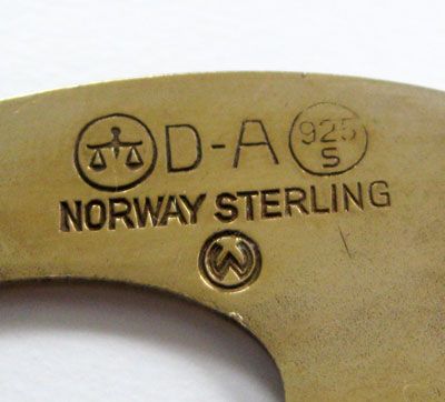 Vintage Sterling Enamel Norway David-Andersen Modernist Brooch and Earrings Set Vintage Sterling Enamel Norway David-Andersen Modernist Brooch and Earrings Set