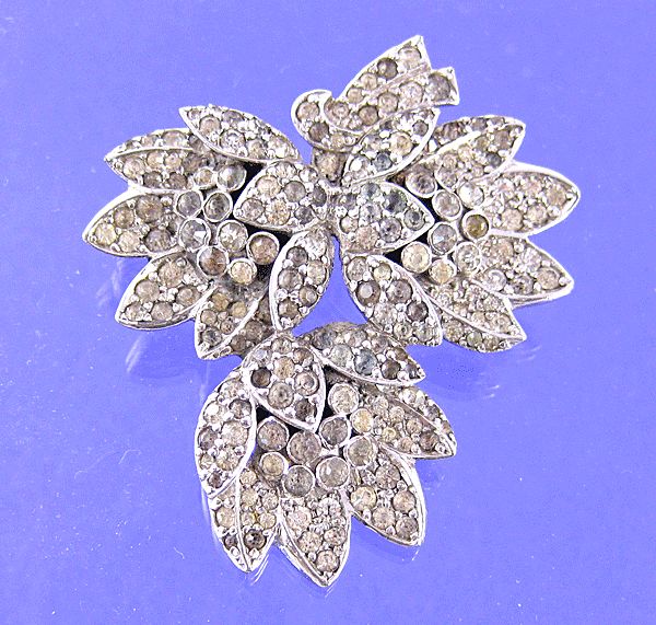 Vintage Pave Rhinestone Brooch by Ciro of Bond Street London, New York Vintage Pave Rhinestone Brooch by Ciro of Bond Street London, New York