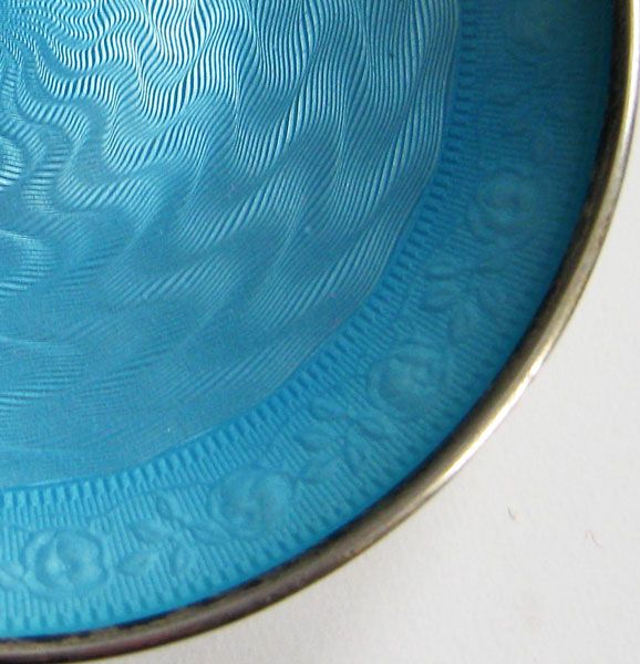 Antique David-Andersen Sterling Enamel Norway Guilloche Pin Tray Guilloche Salt Dish Antique David-Andersen Sterling Enamel Norway Guilloche Pin Tray Guilloche Salt Dish