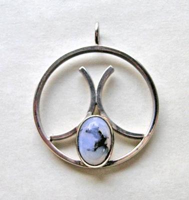 Vintage Scottish Sterling Silver Modernist Pendant Vintage Scottish Sterling Silver Modernist Pendant