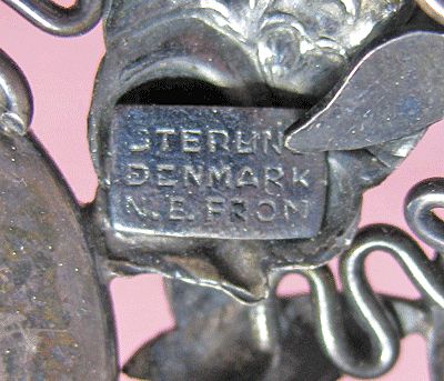 Vintage N.E. From Sterling Denmark Brooch Pin Fish Vintage N.E. From Sterling Denmark Brooch Pin Fish