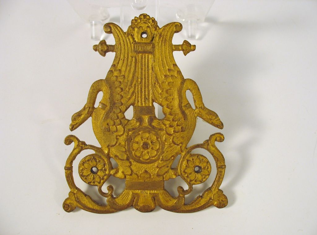 Original P.E Guerin gilt bronze Empire furniture hardware-Swans Lyres Original P.E Guerin gilt bronze Empire furniture hardware-Swans Lyres