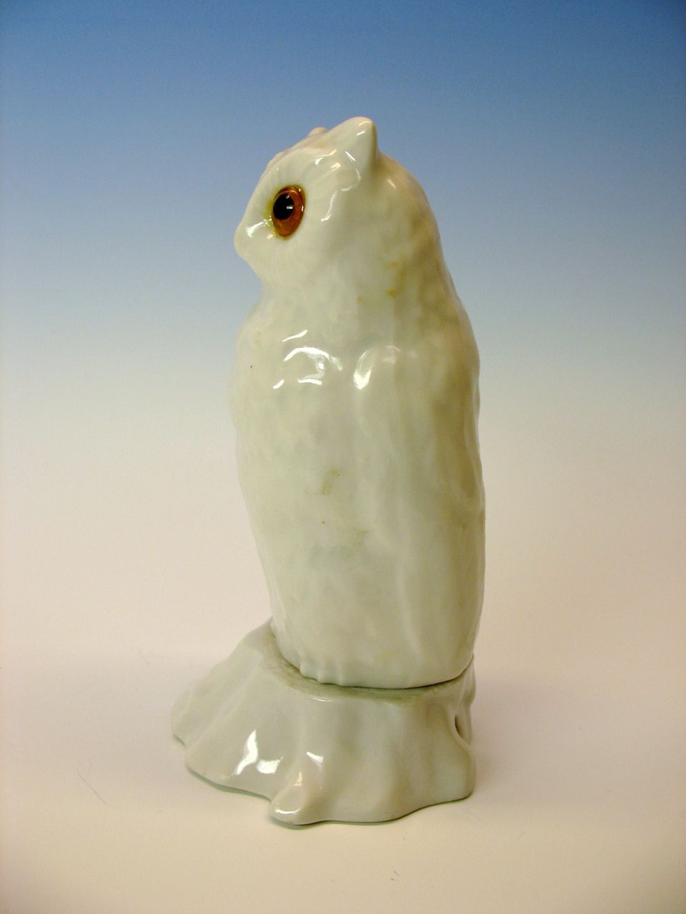 RS Germany fully figural porcelain Owl nightlight with glass eyes RS Germany fully figural porcelain Owl nightlight with glass eyes