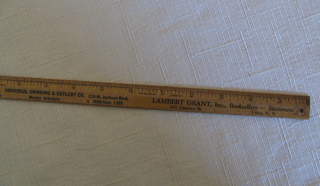 Wooden Ruler Universal Grinding Cutlery & Lambert Grant Books Wooden Ruler Universal Grinding Cutlery & Lambert Grant Books