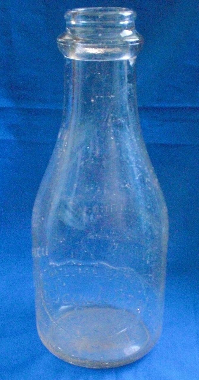 Southern Dairies Products One Quart Milk Bottle Southern Dairies Products One Quart Milk Bottle