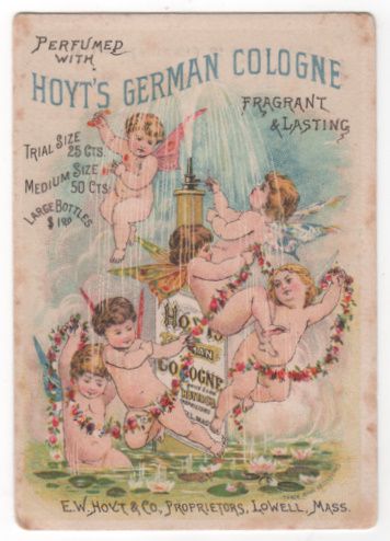 Hoyt's German Cologne Lowell MA Trade Card Hoyt's German Cologne Lowell MA Trade Card