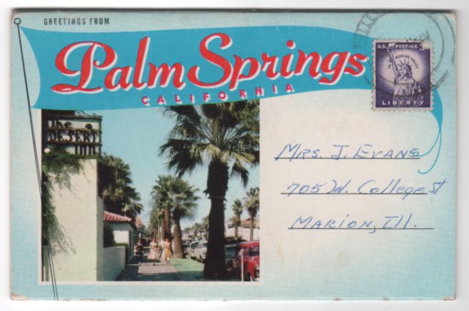 Souvenir Folder Greetings from Palm Springs CA California Souvenir Folder Greetings from Palm Springs CA California