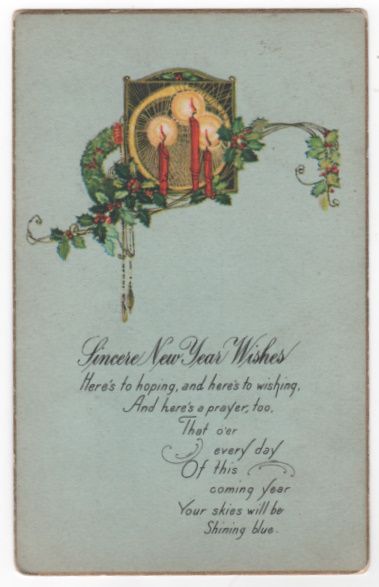 Wreath Mirrored Wall Sconce Red Candles Near Year's Postcard Wreath Mirrored Wall Sconce Red Candles Near Year's Postcard