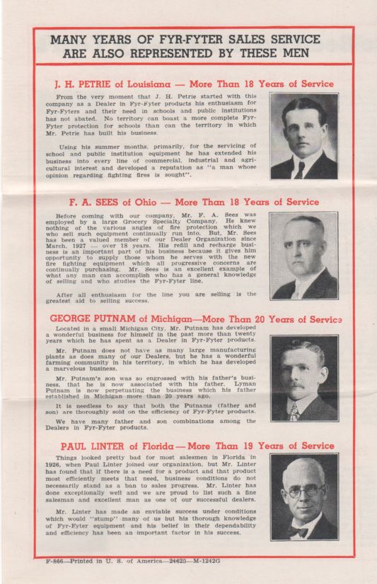 Fyr-Fyter Company Dayton OH Ohio Vintage Envelope Letterhead and Contents 1946 Fyr-Fyter Company Dayton OH Ohio Vintage Envelope Letterhead and Contents 1946