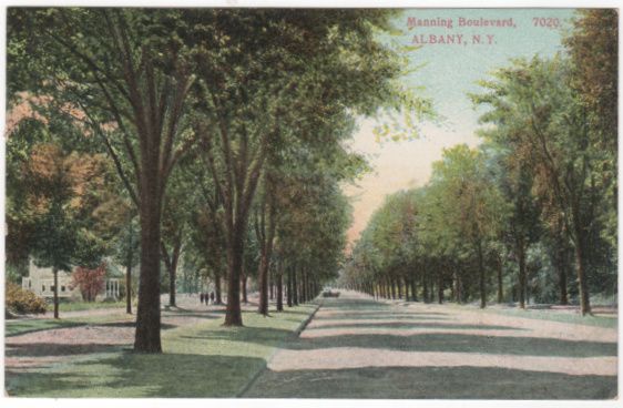 Manning Boulevard Albany NY New York Vintage Postcard Manning Boulevard Albany NY New York Vintage Postcard
