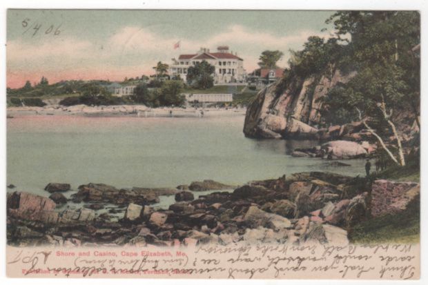 Shore and Casino Cape Elizabeth ME Maine Vintage Postcard Shore and Casino Cape Elizabeth ME Maine Vintage Postcard
