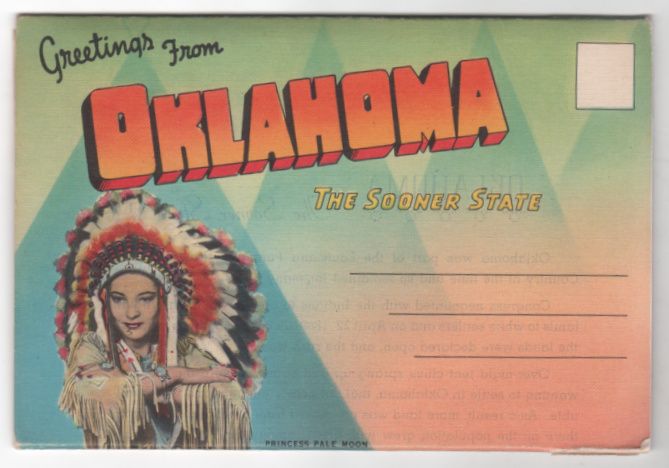 Vintage Souvenir Folder Greetings from Oklahoma OK Vintage Souvenir Folder Greetings from Oklahoma OK