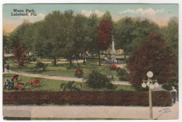 Munn Park Lakeland FL Florida Vintage Postcard Munn Park Lakeland FL Florida Vintage Postcard
