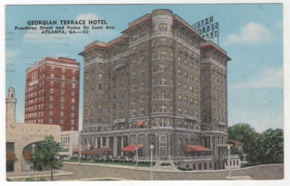 Georgian Terrace Hotel Atlanta GA Georgia Vintage Postcard Georgian Terrace Hotel Atlanta GA Georgia Vintage Postcard
