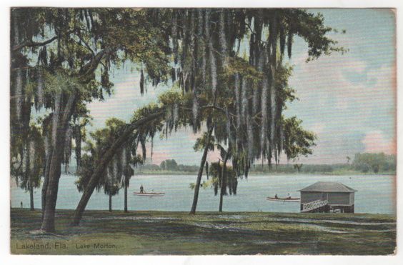Lakeland FL Florida Lake Morton Vintage Postcard Lakeland FL Florida Lake Morton Vintage Postcard