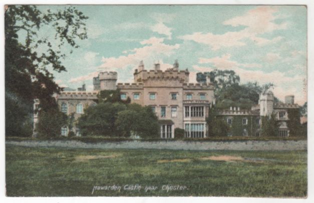 Hawarden Castle near Chester Wales Vintage Postcard - Home of William Gladstone Hawarden Castle near Chester Wales Vintage Postcard - Home of William Gladstone