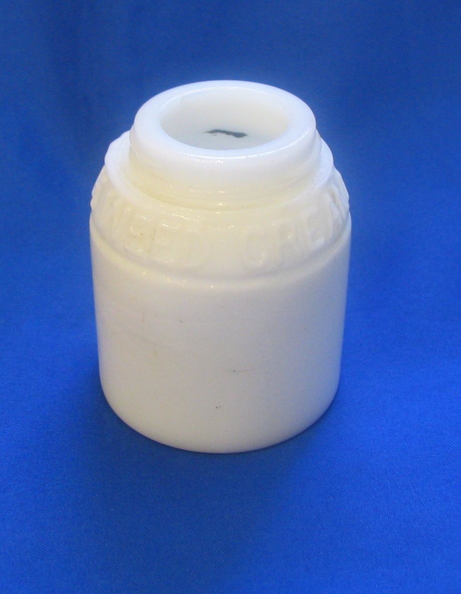 Ingram's Milk Weed Cream Milk Glass Bottle No Lid Ingram's Milk Weed Cream Milk Glass Bottle No Lid