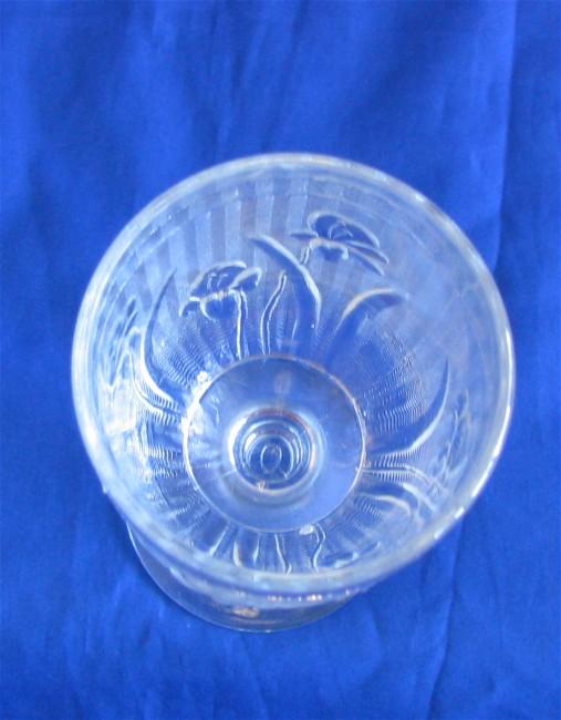 Jeannette Iris & Herringbone Goblet 5 1/2 inch 4 ounce Jeannette Iris & Herringbone Goblet 5 1/2 inch 4 ounce