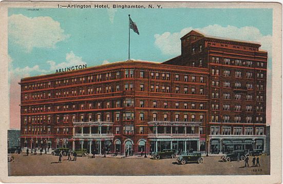 Arlington Hotel Binghamton NY New York Postcard Arlington Hotel Binghamton NY New York Postcard