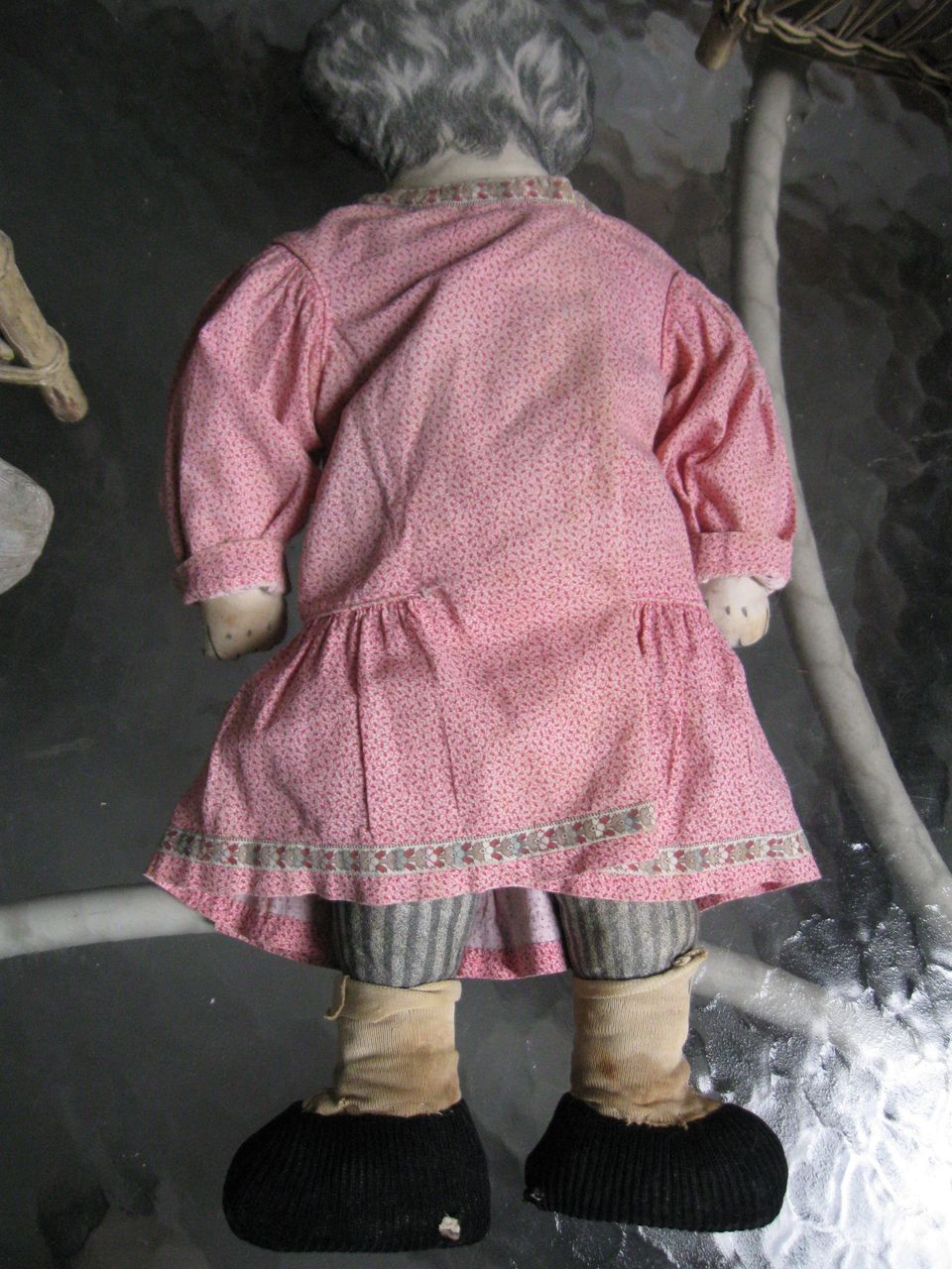 Miss Malto-Rice Printed 21" Antique Cloth Doll~Calico Dress Miss Malto-Rice Printed 21" Antique Cloth Doll~Calico Dress