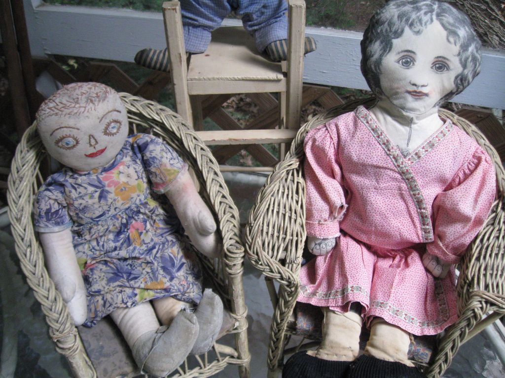 Miss Malto-Rice Printed 21" Antique Cloth Doll~Calico Dress Miss Malto-Rice Printed 21" Antique Cloth Doll~Calico Dress