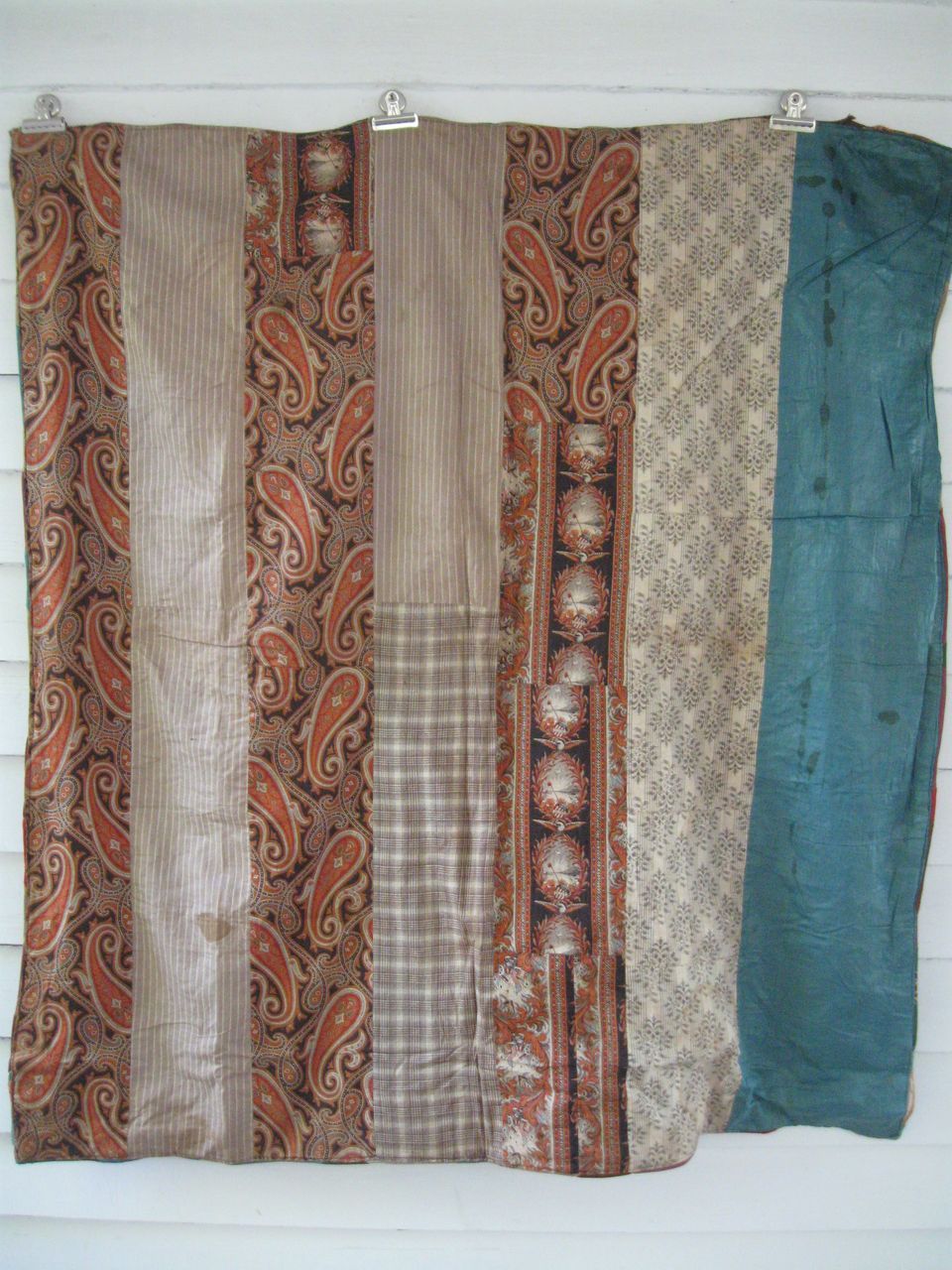 Antique Victorian Pieced Quilt/Comforter~Centennial Prints Antique Victorian Pieced Quilt/Comforter~Centennial Prints
