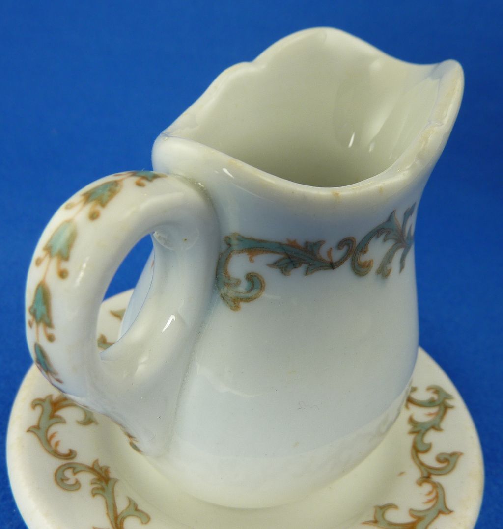 Small Pitcher Creamer and Bottom Dish Lamberton China Small Pitcher Creamer and Bottom Dish Lamberton China
