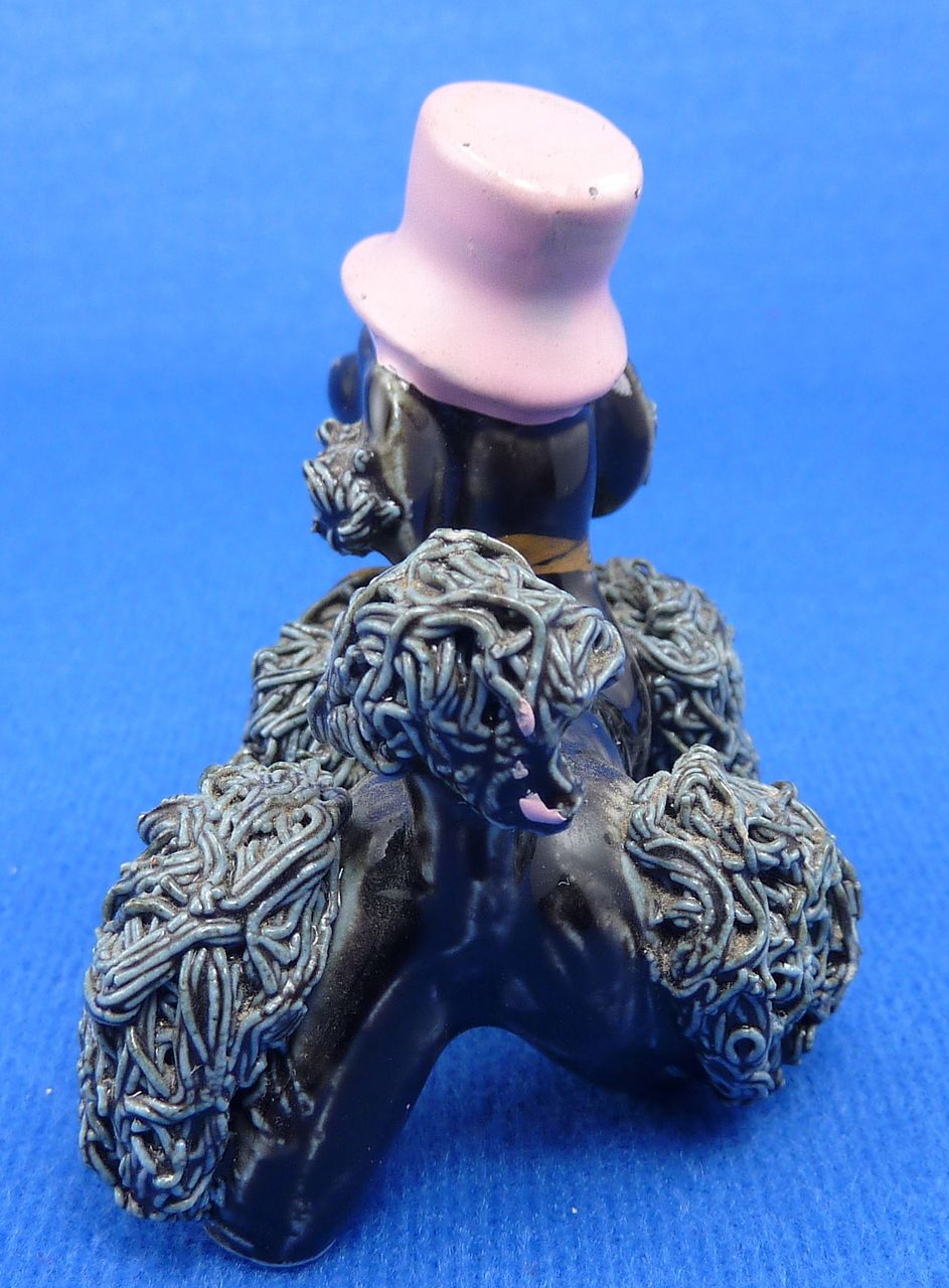 Vintage Black Spaghetti Poodle Dog Figurine Vintage Black Spaghetti Poodle Dog Figurine