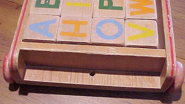 Vintage Whimsie Building Blocks and Wagon Vintage Whimsie Building Blocks and Wagon