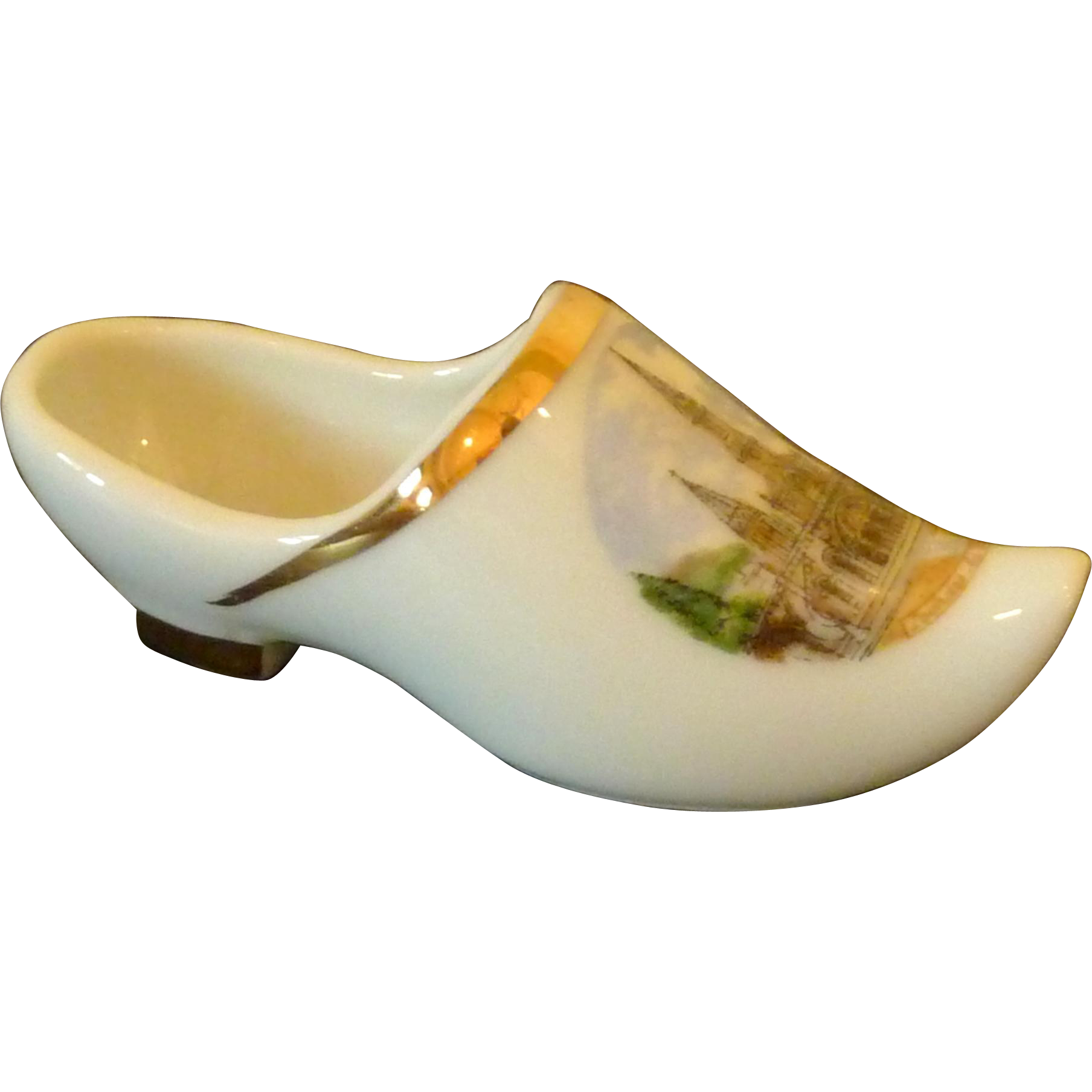 Limoges France China Shoe / La Basilique, Lourdes, France Limoges France China Shoe / La Basilique, Lourdes, France