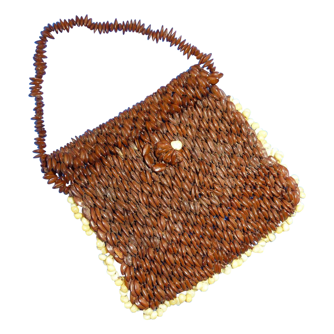 Bean and Shell Small Coin Purse 1950's Bean and Shell Small Coin Purse 1950's