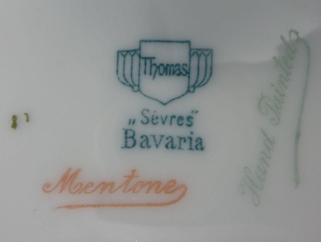 Signed Bavaria Porcelain Hand Painted Bowl Signed Bavaria Porcelain Hand Painted Bowl
