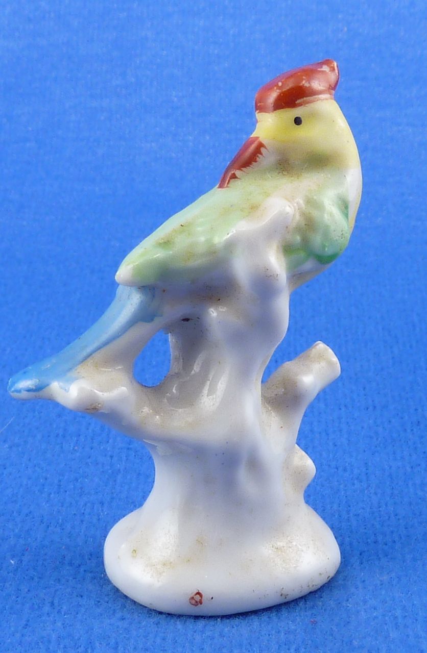Miniature Cockatoo Bird Figure Japan Miniature Cockatoo Bird Figure Japan