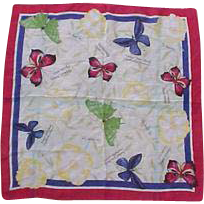 Shear Butterfly & Rose Scarf Shear Butterfly & Rose Scarf