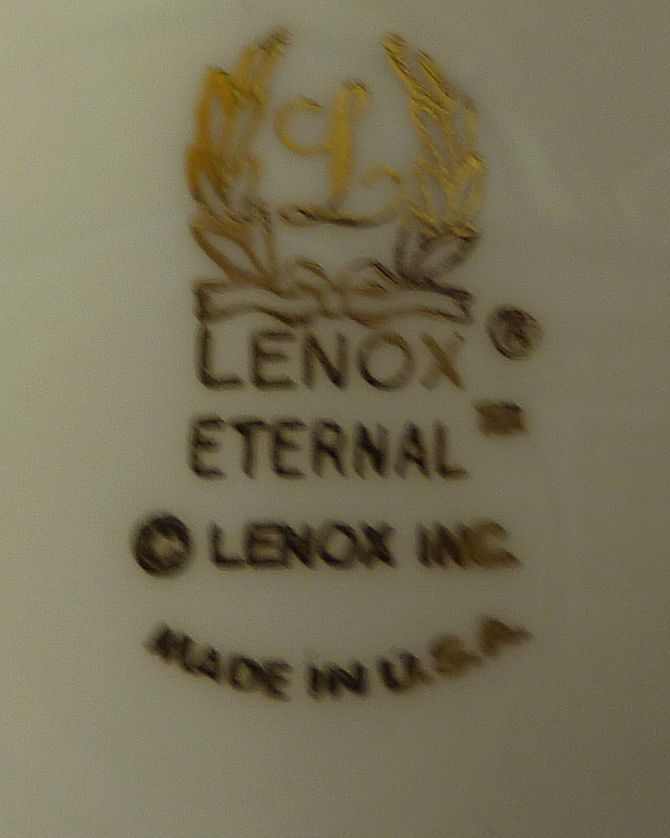 Lenox China Pattern Eternal Gold Trim Bread & Butter Plate Lenox China Pattern Eternal Gold Trim Bread & Butter Plate