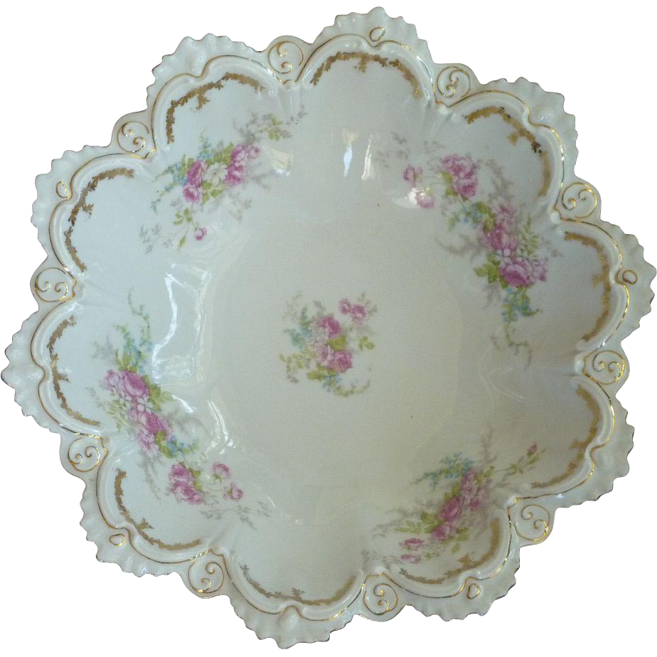 Austrian Porcelain Bowl Circa 1890 Austrian Porcelain Bowl Circa 1890