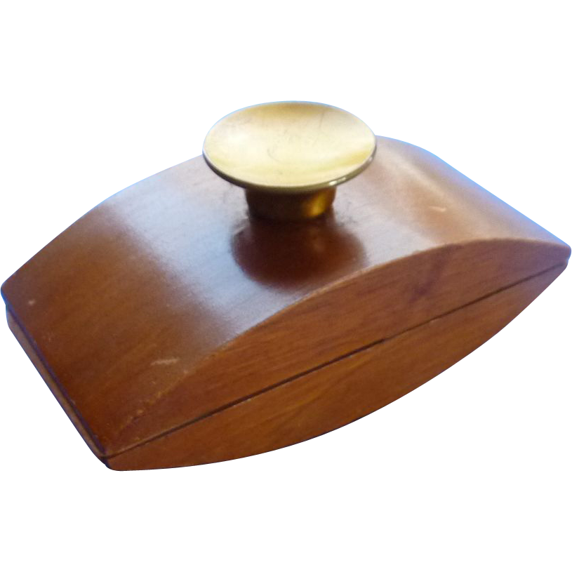 Vintage Wood Rocker Ink Blotter from rarefinds on Ruby Lane