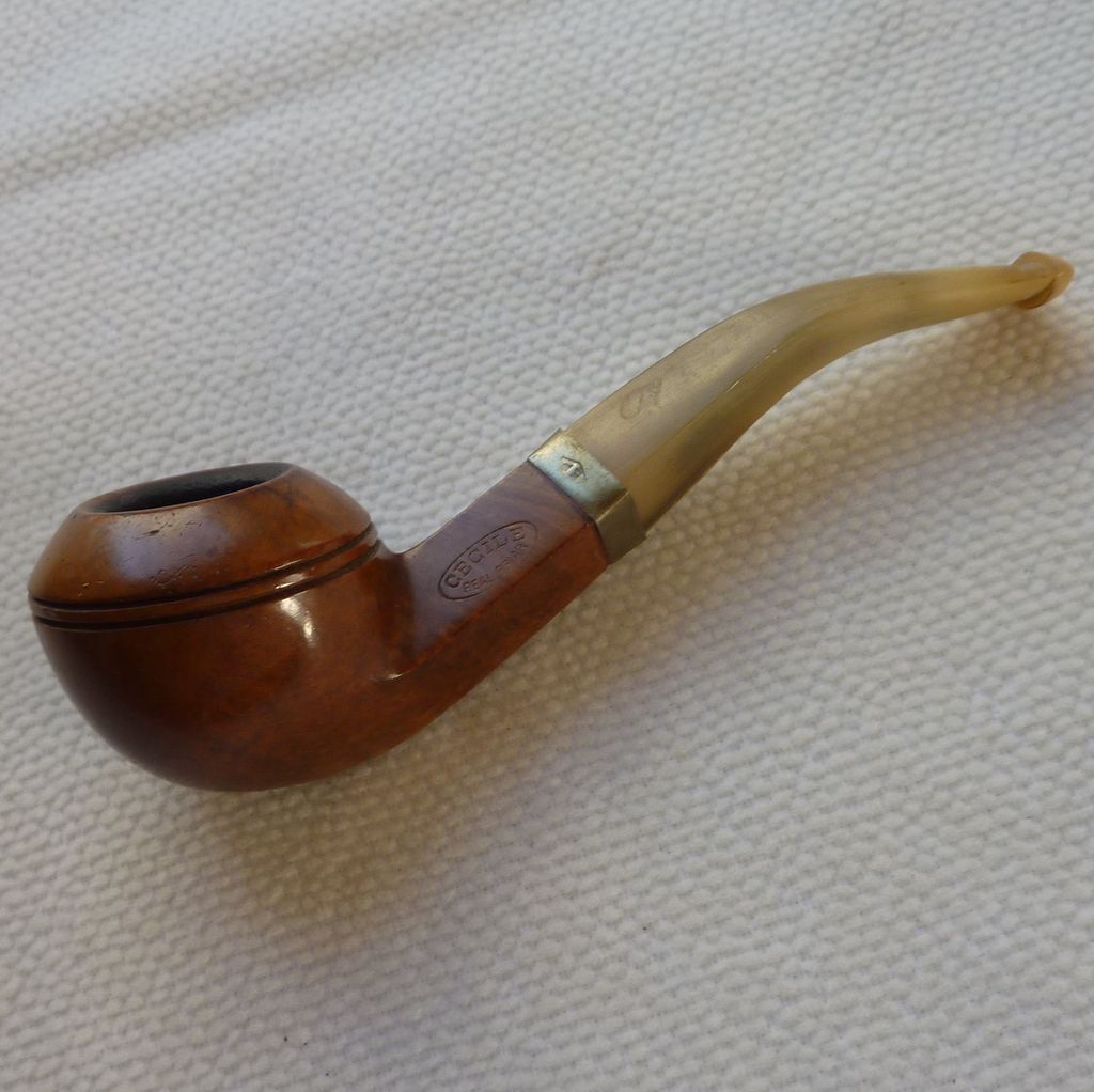 Real Briar Cecil Tobacco Pipe from rarefinds on Ruby Lane