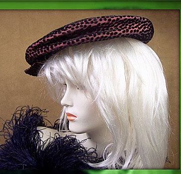 Vintage 1940's French Paris oversize newsboy design hat Chocolate dream Vintage 1940's French Paris oversize newsboy design hat Chocolate dream